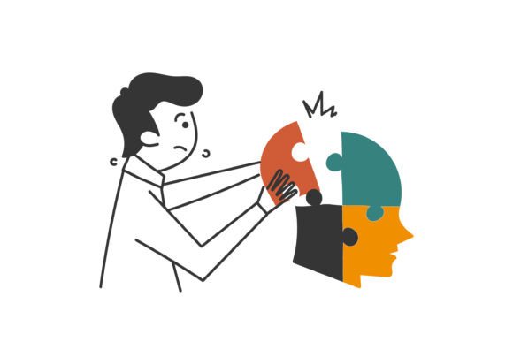 Download Doodle People Put Puzzle Pieces in Head - Puzzle pieces Collection