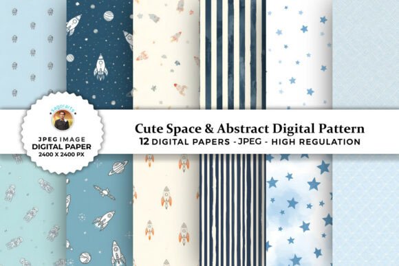 Download Cute Space &amp; Abstract Digital Patterns - Abstract digital Collection