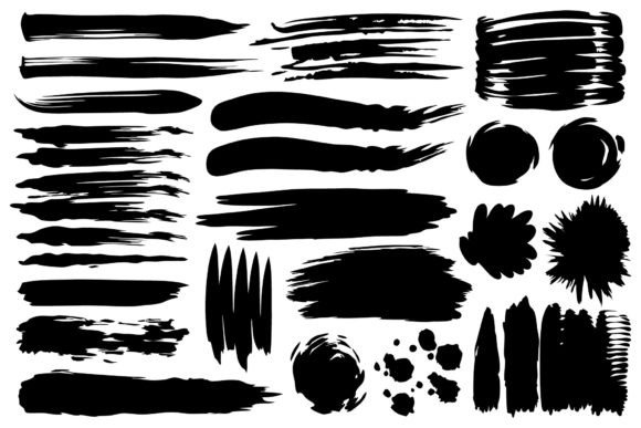 Download SVG Ink Brush Stroke Collection - Collection Collection