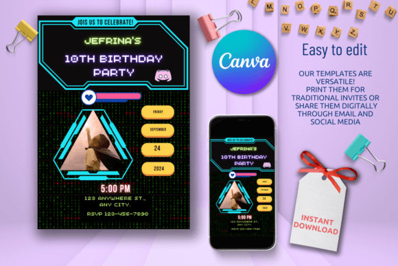 Download Digital Birthday Party Invitations - Party invitations Collection