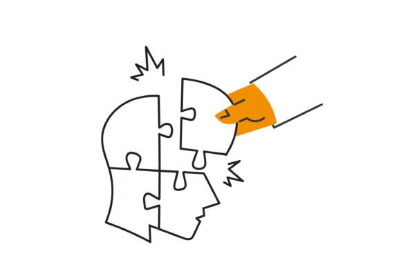 Download Doodle People Put Puzzle Pieces in Head - Puzzle pieces Collection