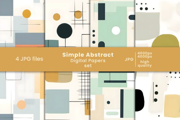 Download Simple Abstract Digital Papers Set - Abstract digital Collection