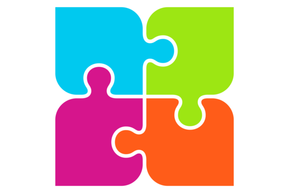 Download Colorful Jigsaw Logo. Puzzle Pieces Conn - Puzzle pieces Collection