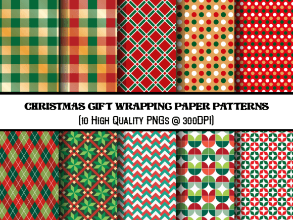 Download Christmas Gift Wrapping Paper Patterns - Gift wrapping Collection