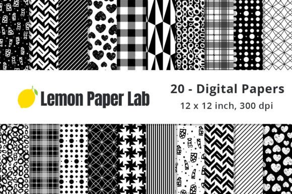 Download Collection of Black and White Patterns - Collection Collection