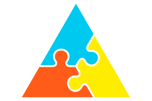 Download Puzzle Pieces Triangular Jigsaw Shape Co - Puzzle pieces Collection