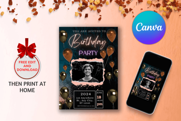 Download Digital Birthday Party Invitations - Party invitations Collection