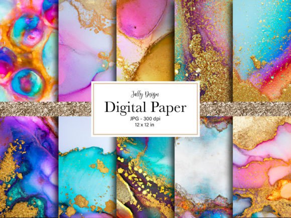 Download Colorful Abstract Digital Paper Pack - Abstract digital Collection