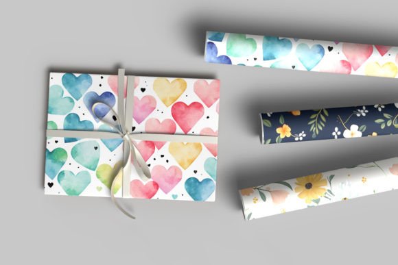 Download Realistic Gift Wrapping Paper Mockup - Gift wrapping Collection