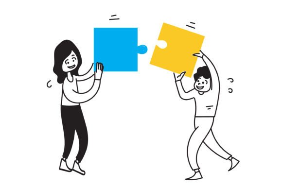 Download Doodle Jigsaw Puzzle Pieces Teamwork - Puzzle pieces Collection